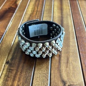 Genuine Leather adjustable snap bracelet​